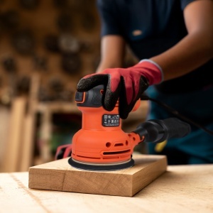Excentric cu vibratii BlackDecker BEW210, 230W, 125 mm, cu aspiratie - Img 7
