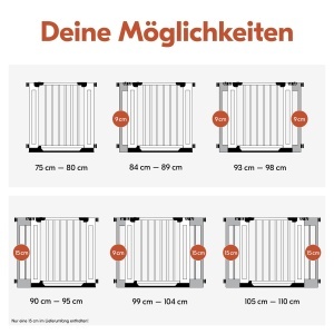 Extensie de 15 cm pentru gard de siguranta hauck Clear Step Easyclose Eco, din lemn de fag - Img 7