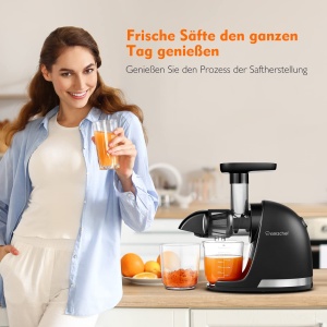Extractor de suc AMZCHEF ZM1501, 4-in-1, negru, cu functie de revers - Img 2