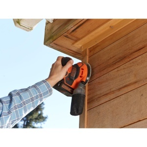 Exzenterschleifer BlackDecker BDCROS18N 18V, cu Staubfangbehalter, NegruPortocaliu - Img 4