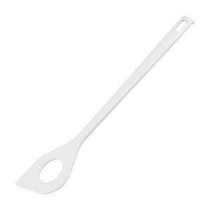FACKELMANN 24279 Lingura de gatit cu gaura 30cm BLANCA agatabila, plastic, alb
