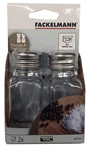 Fackelmann Cruet Pipe/Salt, sticla, transparent - Img 4