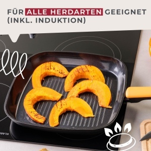 Fackelmann Grillpfanne Soft 28 cm Aluminiu Forjat Strat Ceramic Greblon CK2 Maner Soft-Touch - Img 5