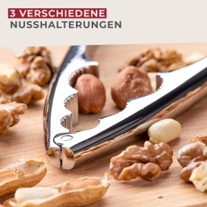 Fackelmann Nussknacker 17cm Zink Argintiu Manere Ergonomice - Img 3