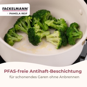 Fackelmann Oala Cu Capac 24 cm Pastel-Beige 55L Aluminiu Recycled - Img 7