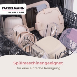 Fackelmann Snacking Box 700ml Pastell Beige Faltabila Sistem Click - Img 7