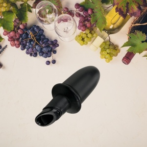 Fackelmann Specter Weinausgiesser Negru Mat Tropffrei Silikon - Img 7