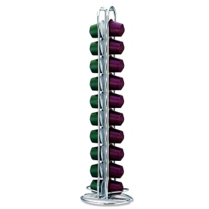 Fackelmann Suport Capsule Cafea Nespresso 20 Bucati Metal Cromat 2 Coloane