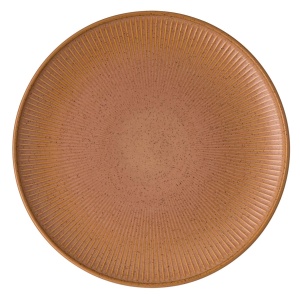 Farfurie Thomas Clay 27 cm, Culoare Portocalie, Design Rustic