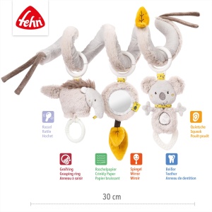 Fehn Activity Spirale Australia 064100 30 cm Rattle si Elemente Interactive - Img 5