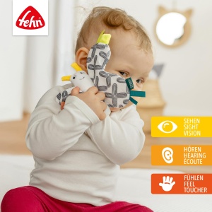 Fehn Knister-Schmetterling 043181 Jucarie pentru bebelusi cu efecte sonore si stimulare motorica - Img 2