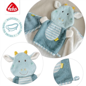 Fehn Waschhandschuh Drache Little Castle 27 cm Material moale pentru copii - Img 5