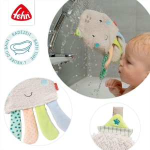 Fehn Waschhandschuh Oktopus 054576 Material Frottee si Velours 25 cm - Img 4