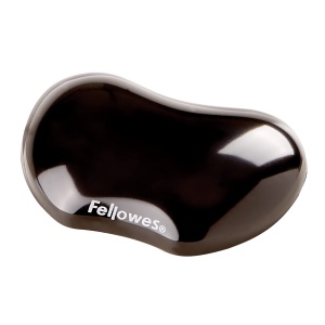 Fellowes Handgelenkstutze Crystals Gel Negru Confort Ergonomic Gaming si Birou