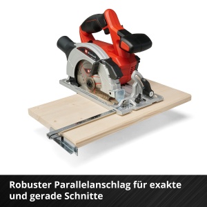 Ferastrau circular cu acumulator Einhell TE-CS 18/165-1 Li-Solo Power X-Change (panza de ferastrau 18 V, Li-Ion, O165 x O20 mm, reglare fara unelte la adancimea de taiere + unghi de inclinare, fara baterie si incarcator) - Img 6