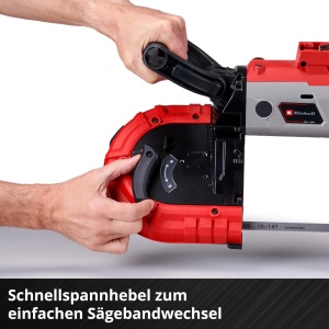 Ferastrau cu banda cu acumulator Einhell TE-MB 18127 U Li-Solo Power X-Change 18 V inaltime de taiere 115 mm latime de taiere 127 mm baza lumina LED i - Img 7
