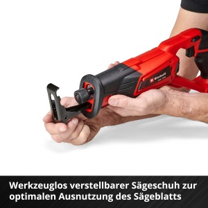 Ferastrau electric cu acumulator Einhell TE-AP 1822 Li-Solo, 18 V, 2600 rpm, 100 mm adancime - Img 9
