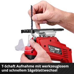 Ferastrau pendular cu acumulator Einhell TC-JS 18 Li Power X-Change Li-Ion 18V inaltime de ridicare de 20 mm taieturi inclinate max 45deg functie de c - Img 10