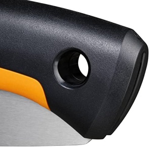 Ferastrau pliabil Fiskars Plus, pentru busteni si ramuri groase, 3 pozitii de taiere, lama cu dinti ascutiti, zimtare grosiera, lungime lama: 21 cm, negru/portocaliu, SW69, 1067553 - Img 17