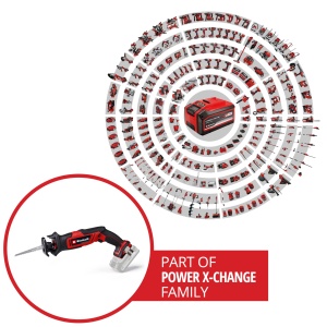 Ferastrau universal cu acumulator Einhell TE-AP 18/13 Li-Solo Power X-Change (18 V, inaltime de ridicare 13 mm, adancime de taiere lemn 50 mm, design la indemana, inclusiv accesorii, fara baterie) - Img 2