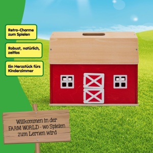 Ferma din lemn Schleich Farm World 42602 Set 7 piese cu grajd si garduri - Img 3