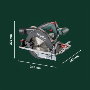 Feronerie electrica Metabo KS 18 LTX 57, 18V, pentru lemn, cu frana de siguranta - Img 4