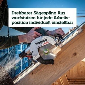 Feronerie electrica Metabo KS 18 LTX 66 BL, 18V, adancime taiere 66 mm - Img 6