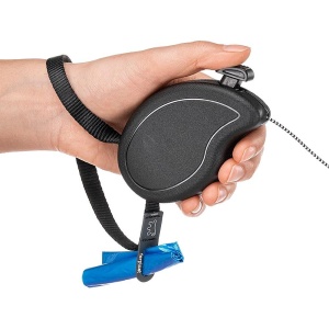 Ferplast Lesa Caini Flippy ONE Lesa Retractabila Caini Mici de pana la 8 kg Cablu extensibil max 3 m Buton unic de blocare si deblocare negru - Img 5