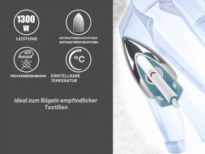 Fier de calcat Beper P204FER250, 1300W, antiaderent, design compact - Img 2