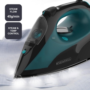 Fier de calcat BLACKDECKER BXIR2403E, 2400W, Talpa ceramica, Negru - Img 4