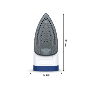 Fier de calcat cu abur Tefal Express, 2400 wati, explozie de abur: 180 g/min., capacitate de 270 ml, incalzire rapida si calcare eficienta, talpa ceramica, opritor de picurare, albastru, FV2838 - Img 2