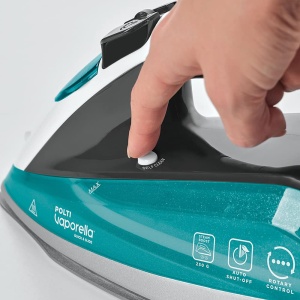 Fier de calcat Polti Vaporella Quick&Slide Qs220 cu selector de temperatura rotativ si afisaj digital, placa de abur Pro, 2400 W, explozie de abur 250 g - Img 5