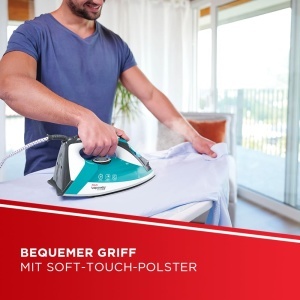 Fier de calcat Polti Vaporella QuickComfort QC120, 2200 W, 300 ml, Albastru si Negru - Img 2