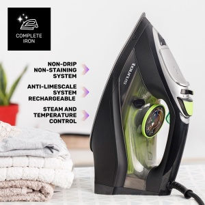 Fier de calcat Taurus Geyser Eco 3000W, 200 gmin, Negru - Img 3