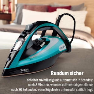 Fier de calcat Tefal Ultimate Pure FV9844 3200W Micro-Calc-Filter Talpa Durilium AirGlide NegruTurcoaz - Img 6