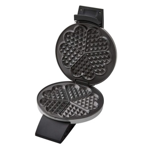 Fier de vafe Cloer 1639SR, vafe cu inima 15,5 cm O, acoperire dubla antiaderenta, rezistent la zahar, 930 W, cos suspendat, functie practica de suport, carcasa din otel inoxidabil de inalta calitate, otel inoxidabil - Img 4
