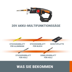 Fierastrau electric multifunctional WORX WX550.9, 20V, 2-in-1, fara acumulator - Img 5