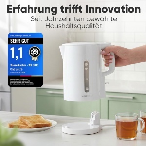 Fierbator apa Clatronic WK 3835, 1,7L, 2200W, alb, BPA free - Img 7