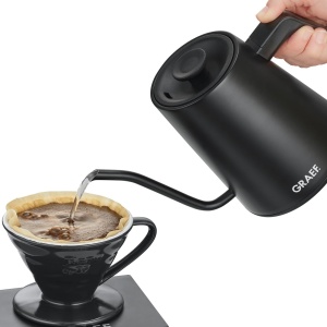 Fierbator apa Graef GK502, 900 ml, temperatura ajustabila, negru mat - Img 6