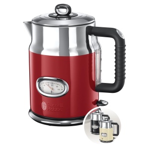 Fierbator apa Russell Hobbs 21670-70, 1.7L, 2400W, Retro Rosu