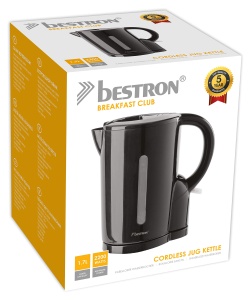 Fierbator de apa Bestron AW1101Z, 1.7L, 2200W, Negru - Img 5