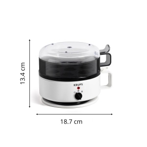 Fierbator de oua Krups Ovomat Super EG230115 7 oua Functie de mentinere la cald AlbNegru - Img 8