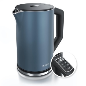 Fierbator electric Arendo Elegant, 1.5L, 2200W, temperatura reglabila, Admiral Albastru