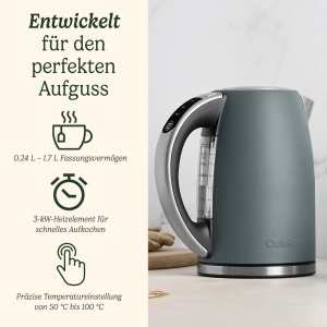 Fierbator electric Cuisinart SmartElite 1,7 L 3 kW Denim cu control temperatura - Img 2