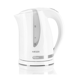 Fierbator electric HAEGER Whiteness, 1.7L, 2200W, alb