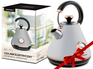 Fierbator retro cu termometru, 1.7L, 2200W, gri - Img 3