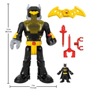 Figurina Batman cu Exo-Anzug Imaginext Fisher-Price, 30 cm, cu lumini si sunete - Img 6