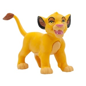 Figurina Bullyland 12254 - Simba din Regele Leu, 4.7 cm, detaliata, cadou pentru copii - Img 1
