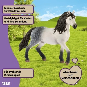 Figurina cal Schleich Andalusier Hengst 13821, 14 x 4 x 11 cm, pentru copii de la 5 ani - Img 6