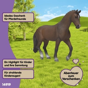 Figurina cal Schleich KWPN Wallach 14 x 4 x 11 cm, culoare maro - Img 6